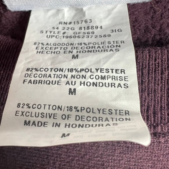 Y2K Champion Reverse Weave Sweatshirt Adult Medium Purple Small Logo Crewneck - Picture 8 of 14